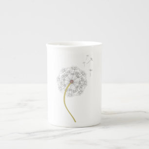 Tasse En Porcelaine Pissenlit