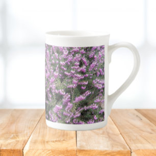 Tasse En Porcelaine Plutôt Violet Cuir Floral