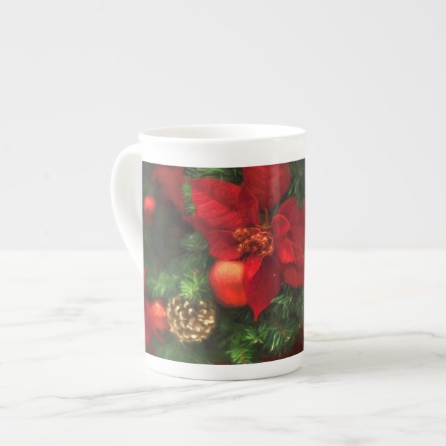Tasse En Porcelaine Poinsettia Beauty Mug (Devant gauche)