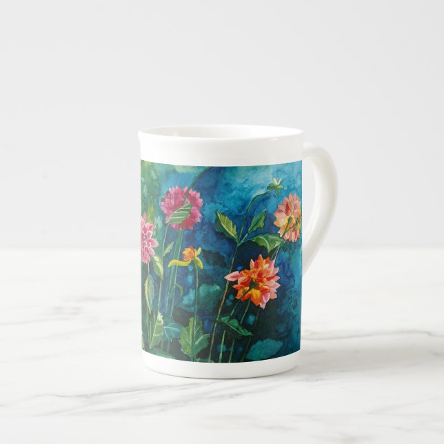 Tasse En Porcelaine Porcelaine tendre de Zinnia (Devant droit)
