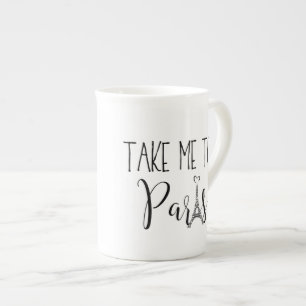 Tasse En Porcelaine "Portez-moi à Paris "
