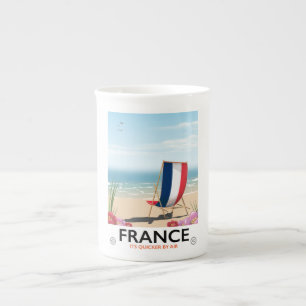 Tasse En Porcelaine poster de voyage en bord de mer France