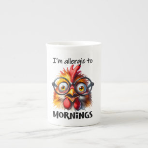 Tasse En Porcelaine Poulet grincheux du matin