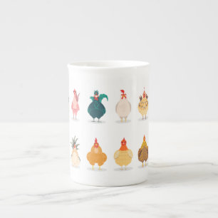Tasse En Porcelaine  Poulet mou
