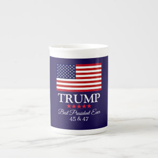 TASSE EN PORCELAINE PRÉSIDENT DONALD TRUMP MEILLEUR PRÉSIDENT JAMAIS 
