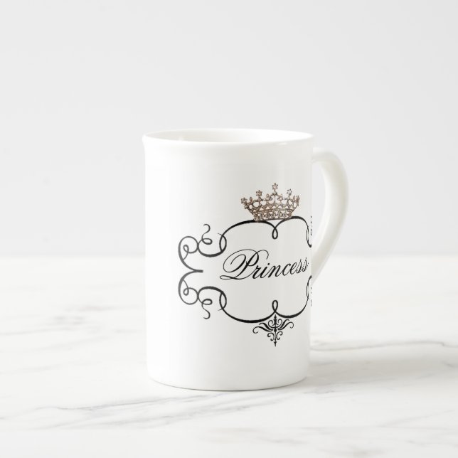 Tasse En Porcelaine "Princesse" (Devant droit)
