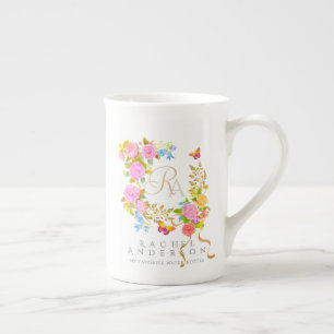 Tasse En Porcelaine Romantics Blooming Garden Monogramme