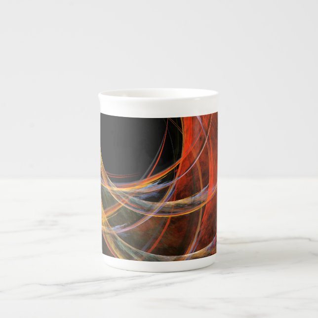 Tasse En Porcelaine Rompre le cercle de l'art Abstrait (Devant)