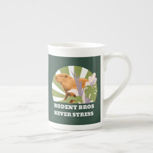 Tasse En Porcelaine Rongeurs Frères Ne Stressez Jamais Drôle Capybara