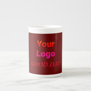 TASSE EN PORCELAINE ROSE BONNE JOURNÉE MUG