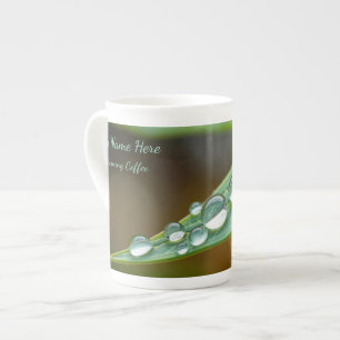 Tasse En Porcelaine Rosée fraîche du matin Macro détail personnalisé