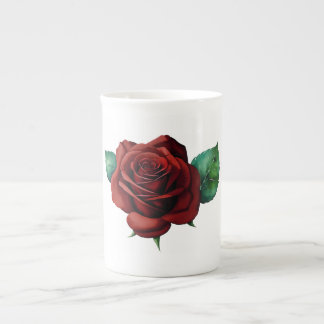Tasse En Porcelaine Roses rouges