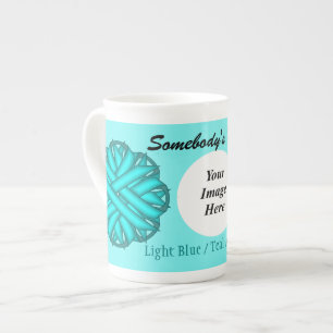 Tasse En Porcelaine Ruban bleu/Turquoise Tmpl par Kenneth Yoncich