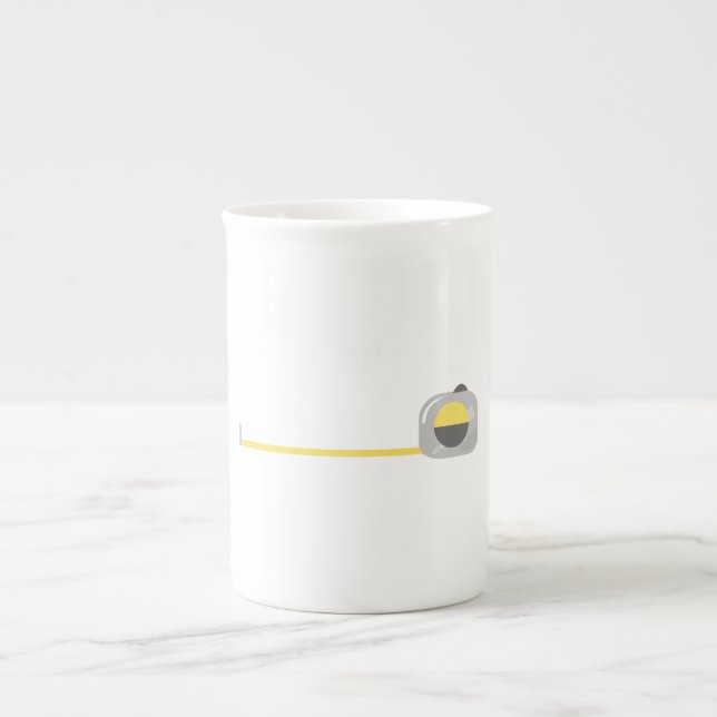 Tasse En Porcelaine Ruban métrique (Devant)
