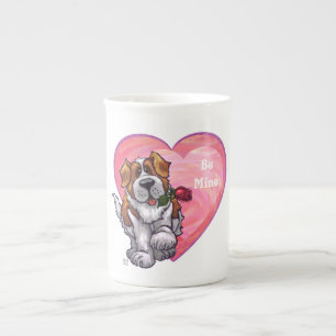 Tasse En Porcelaine Saint-Bernard Valentin