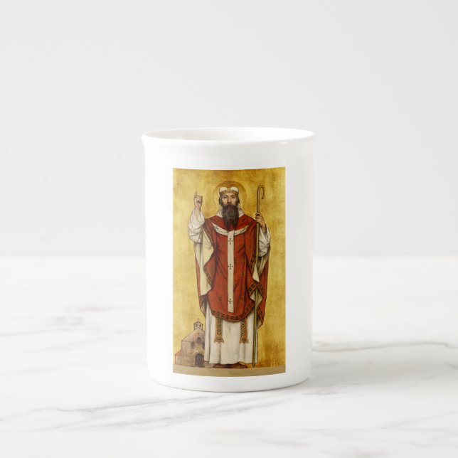 Tasse En Porcelaine Saint Boniface par Albrecht de Vriendt (Devant)