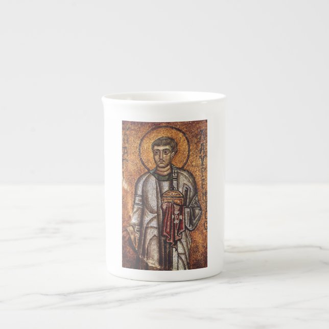 Tasse En Porcelaine Saint-Laurent le martyr (Devant)