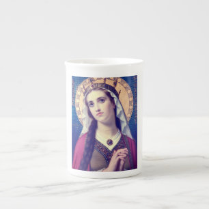 Tasse En Porcelaine Sainte Élisabeth de Hongrie Style Romantique Premi
