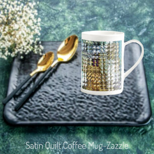 Tasse En Porcelaine Satin Quilt Spécialité Mug