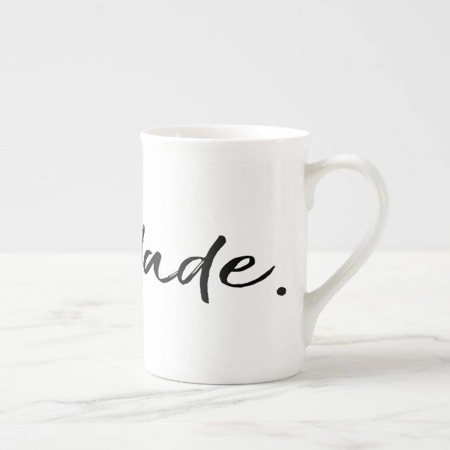 Tasse En Porcelaine Saudade Noir (Droite)