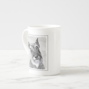 Tasse En Porcelaine Schnauzer (Giant) Peinture - Chien Art