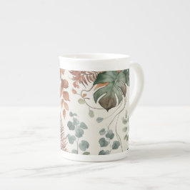 Tasse En Porcelaine Seamless boho botanical pattern Flowers