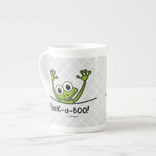 Tasse En Porcelaine Semi-transparente grenouille d'animaux familiers