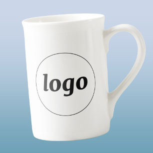 Tasse En Porcelaine Simple branding d'entreprise avec logo promotionne