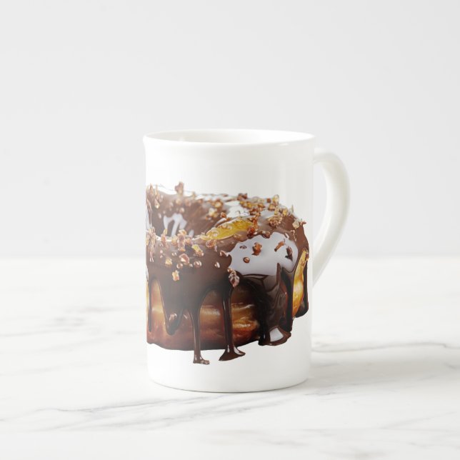 Tasse En Porcelaine SlipperyJoe's decadent donut covered thick glossy  (Devant droit)