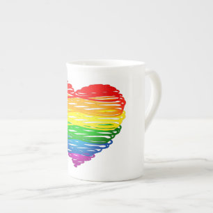 Tasse En Porcelaine SlipperyJoe's orgueil griffé dessin en forme de co