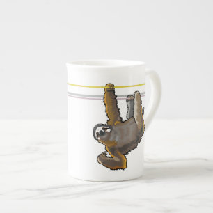 Tasse En Porcelaine sloth bone china mug