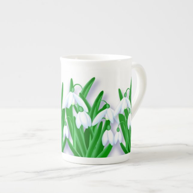 Tasse En Porcelaine Snowdrops (Devant droit)