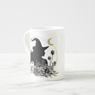 Tasse En Porcelaine Sorcière contemporaine d'Halloween
