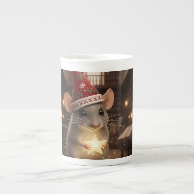 Tasse En Porcelaine Souris magique Bone China Mug (Devant)