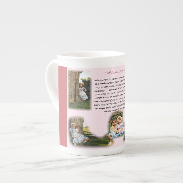 Tasse En Porcelaine Souvenirs d'enfance Inspiration (Devant gauche)