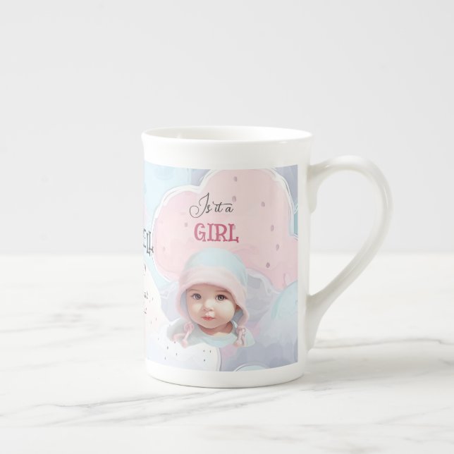 Tasse En Porcelaine Spécialité de la révélation du genre de bébé (Droite)