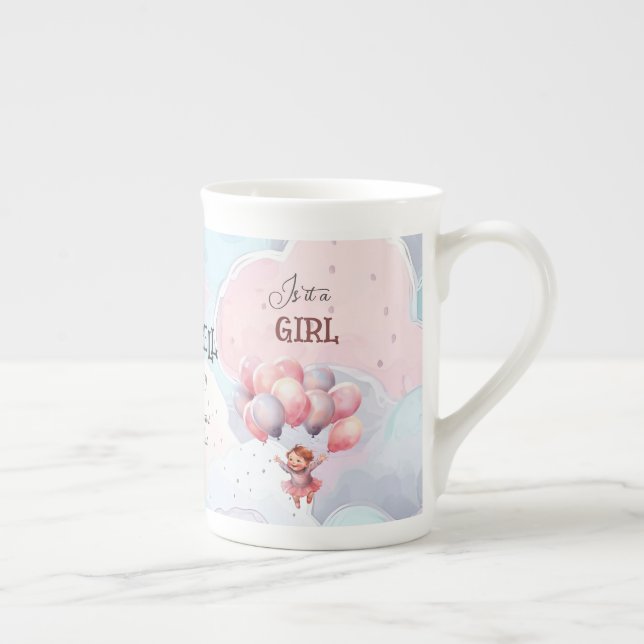 Tasse En Porcelaine Spécialité de la révélation du genre de bébé (Droite)