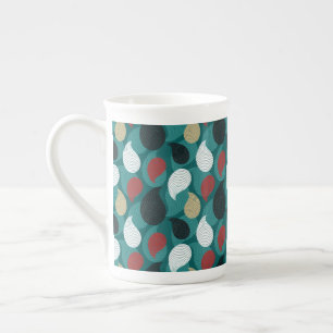 Tasse En Porcelaine Style rétro dans une spirale de couleurs attrayant