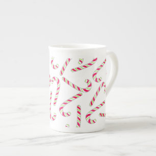 Tasse En Porcelaine Sucre de canne de Noël motif
