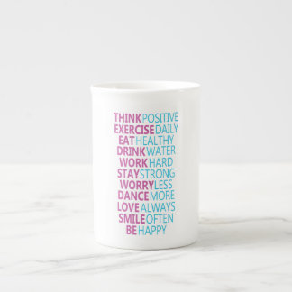 Tasse En Porcelaine Suivi d'eau motivationnel
