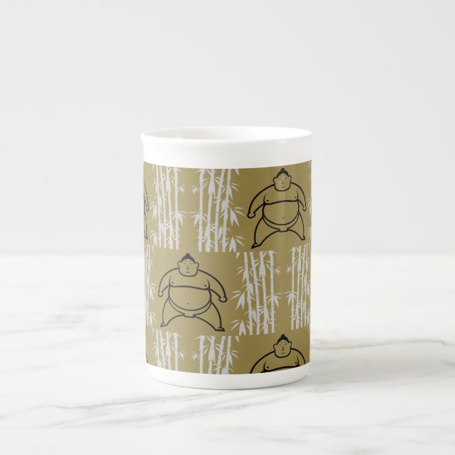 Tasse En Porcelaine Sumo Wrestler (Devant)
