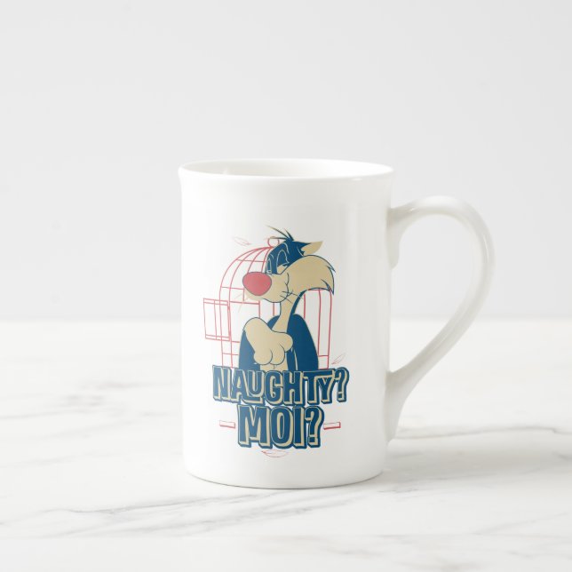 Tasse En Porcelaine SYLVESTER™ - Naughty ? Moi ? (Droite)