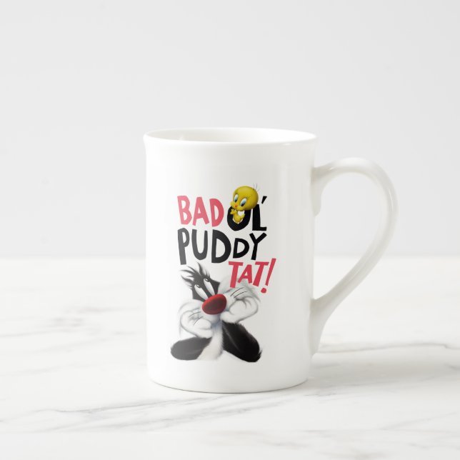 Tasse En Porcelaine SYLVESTER™ & TWEETY™ - Mauvais Tat Puddy Ol' (Droite)