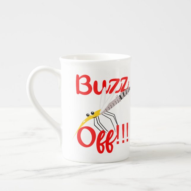 Tasse En Porcelaine T-shirt Buzz Off (Gauche)