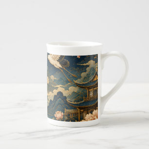 Tasse En Porcelaine T-shirt élégant pour enfants avec paysage lunaire 