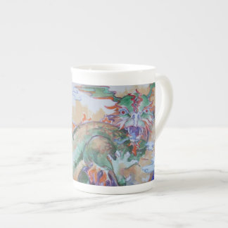 Tasse En Porcelaine Tasse chinoise de porcelaine tendre de dragon