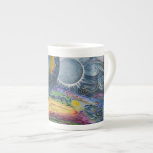 Tasse En Porcelaine Tasse de porcelaine d'édition limitée, aquarelle