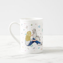 Tasse de porcelaine tendre d'Anniepaddington - art