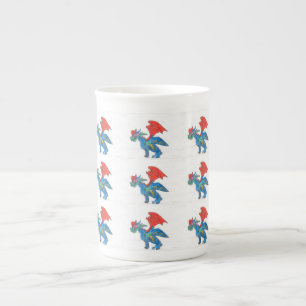 Tasse En Porcelaine Tasse de porcelaine tendre de dragon