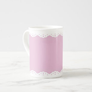 Tasse En Porcelaine Tasse rose de porcelaine tendre d'équilibre